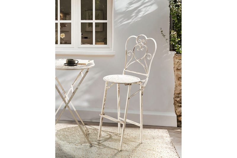 Trädgårdsbarstolar set om 2 Trieste - Utemöbler - Utestol & trädgårdsstol - Barstol utomhus