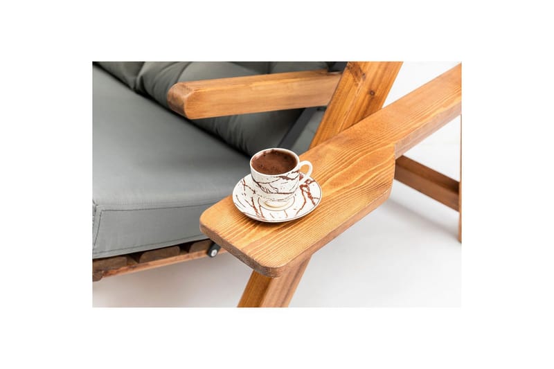 Trädgårdsdubbelgunga Limca Gunga Grå - Grå - Utemöbler - Utestol & trädgårdsstol - Hängstol utomhus