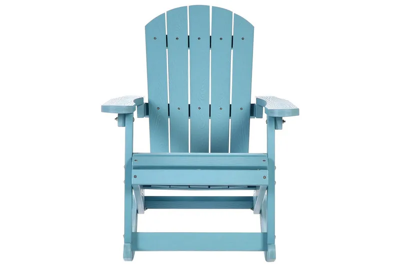 Trädgårdsgungstol Adirondack - Blå - Utemöbler - Utestol & trädgårdsstol - Gungstol utomhus