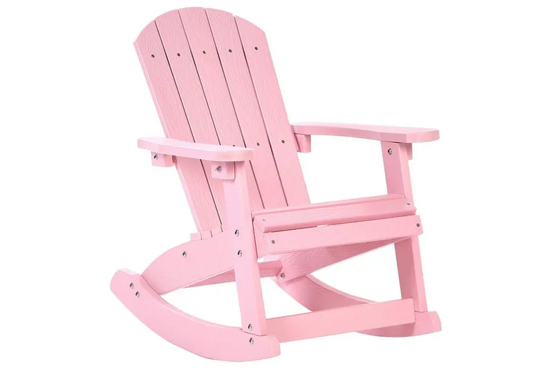 Trädgårdsgungstol Adirondack - Rosa - Utemöbler - Utestol & trädgårdsstol - Gungstol utomhus