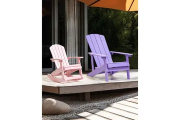 Trädgårdsgungstol Adirondack - Rosa - Utemöbler - Utestol & trädgårdsstol - Gungstol utomhus