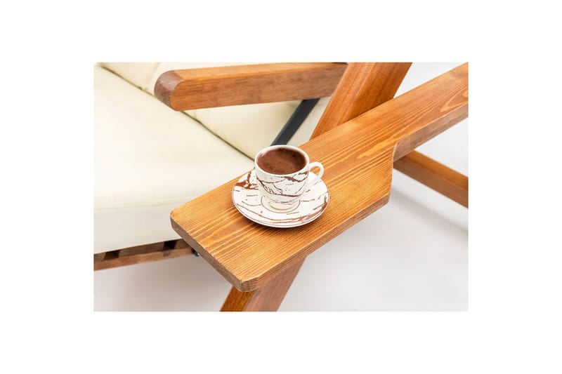 Trädgårdssingelgunga Limca Gunga Grädde - Grädde - Utemöbler - Utestol & trädgårdsstol - Hängstol utomhus