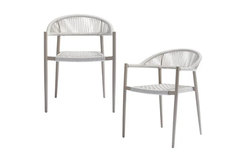 Trädgårdsstol Gul Set om 2, undefined