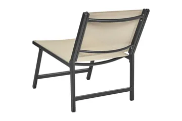 Trädgårdsstol Marceddi - Beige, svart - Utemöbler - Utestol & trädgårdsstol - Utefåtölj & loungefåtölj