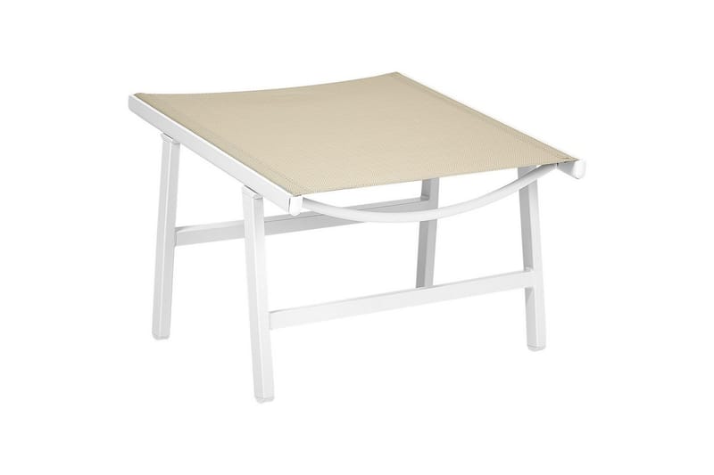 Trädgårdsstol Marceddi - Beige, vit - Utemöbler - Utestol & trädgårdsstol - Utefåtölj & loungefåtölj