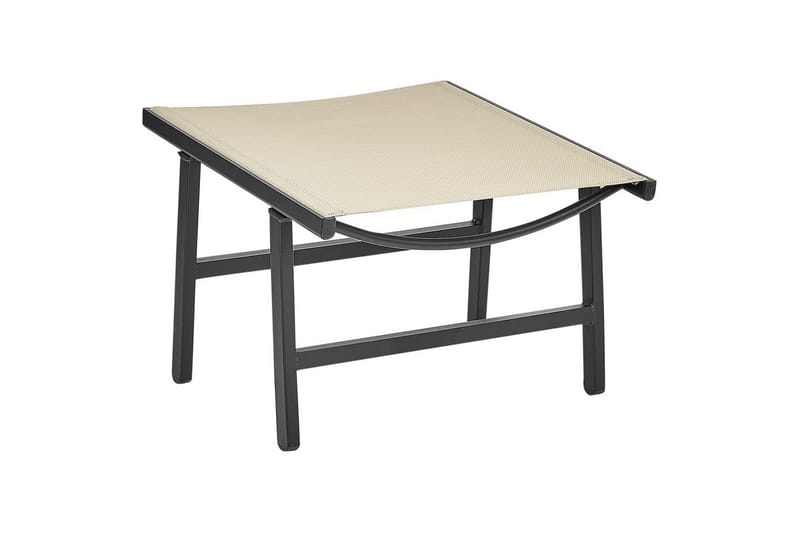 Trädgårdsstol set om 2 Marceddi - Beige, svart - Utemöbler - Utestol & trädgårdsstol - Utefåtölj & loungefåtölj