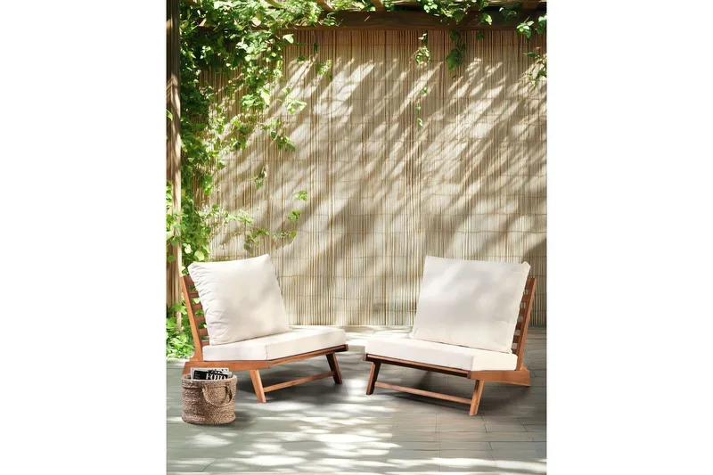 Trädgårdsstol set om 2 Micciano - Utemöbler - Utestol & trädgårdsstol - Utefåtölj & loungefåtölj