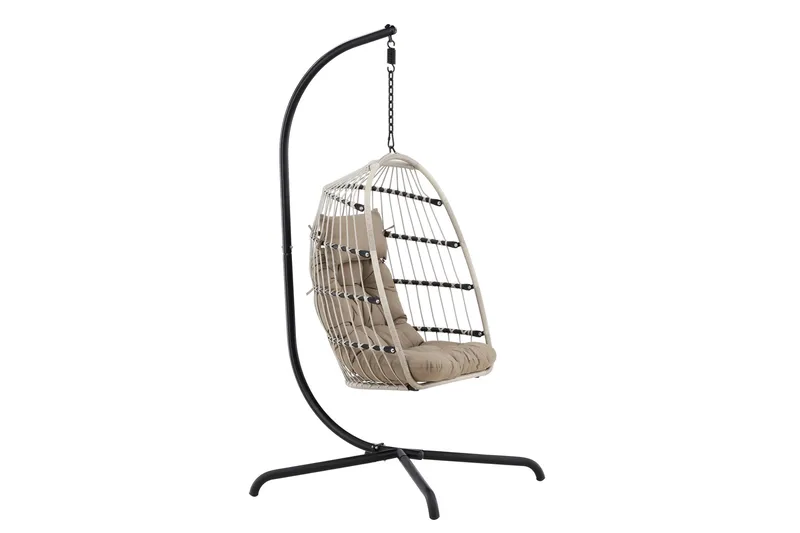 Trezza Hängstol Utomhus 75x70 cm - Grå - Utemöbler - Utestol & trädgårdsstol - Hängstol utomhus