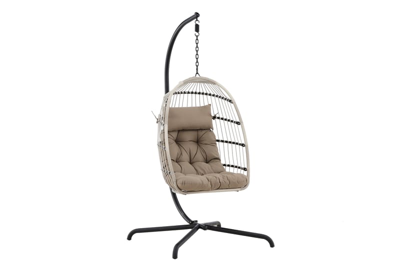 Trezza Hängstol Utomhus 75x70 cm - Grå - Utemöbler - Utestol & trädgårdsstol - Hängstol utomhus