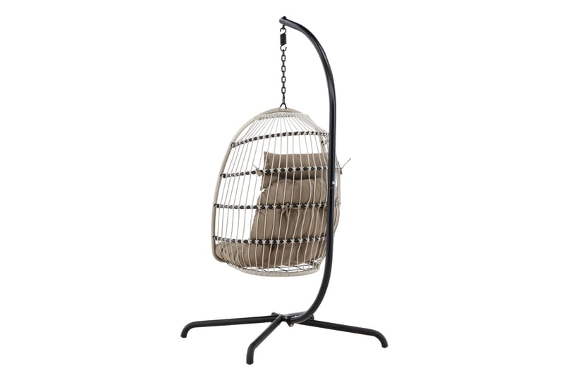 Trezza Hängstol Utomhus 75x70 cm - Grå - Utemöbler - Utestol & trädgårdsstol - Hängstol utomhus