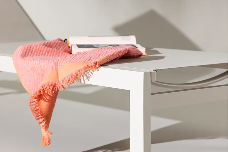 Tunis Solsäng Beige - Beige - Utemöbler - Utestol & trädgårdsstol - Solsäng & Solvagnar