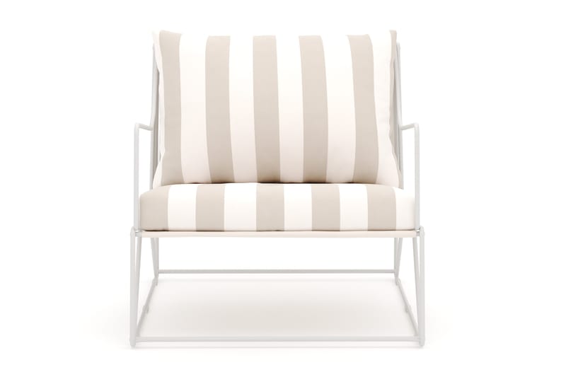 Usteryd loungefåtölj utomhus - Beige/Striped - Utemöbler - Utestol & trädgårdsstol - Utefåtölj & loungefåtölj