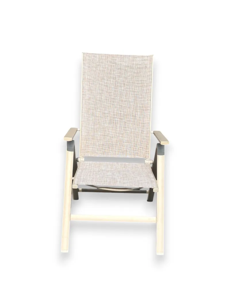 Utefåtölj Palermo 3-pos fällbar - korallsand - Utemöbler - Utestol & trädgårdsstol - Positionsstol