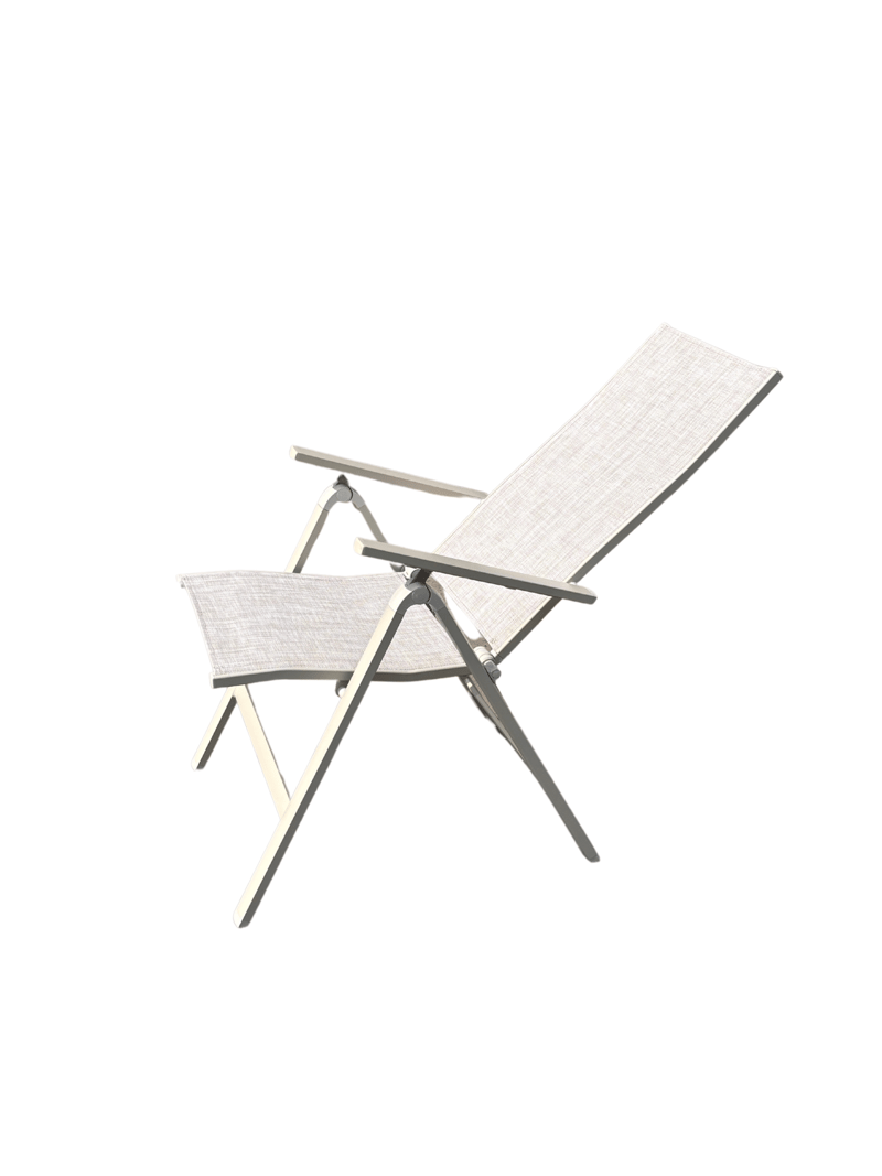 Utefåtölj Palermo 3-pos fällbar - korallsand - Utemöbler - Utestol & trädgårdsstol - Positionsstol