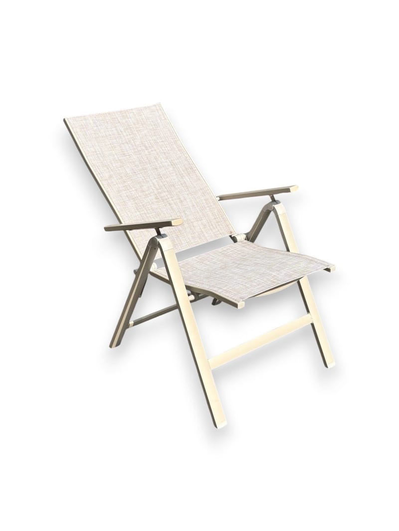 Utefåtölj Palermo 3-pos fällbar - korallsand - Utemöbler - Utestol & trädgårdsstol - Positionsstol