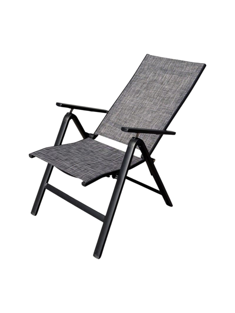 Utefåtölj Palermo 3-pos fällbar - svart - Utemöbler - Utestol & trädgårdsstol - Positionsstol