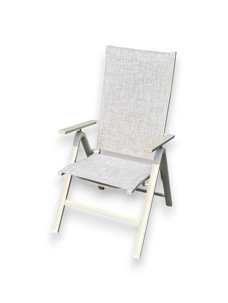 Utefåtölj Palermo 3-pos fällbar, korallsand