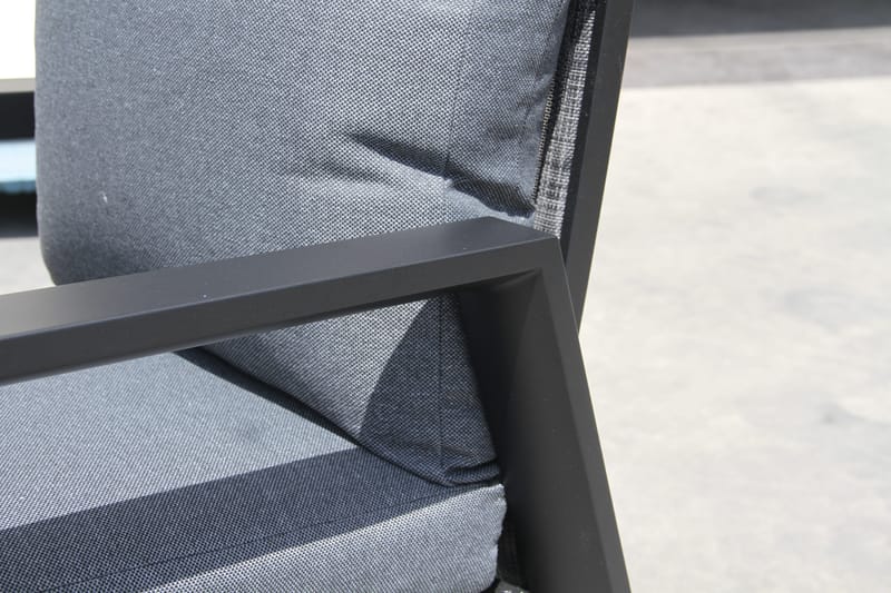 Utefåtölj Palermo 3-pos fällbar - svart - Utemöbler - Utestol & trädgårdsstol - Positionsstol