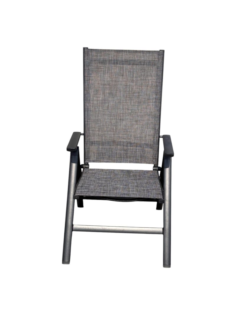 Utefåtölj Palermo 3-pos fällbar - svart - Utemöbler - Utestol & trädgårdsstol - Positionsstol