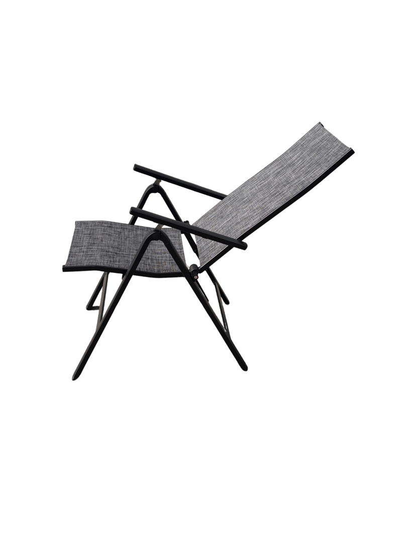 Utefåtölj Palermo 3-pos fällbar - svart - Utemöbler - Utestol & trädgårdsstol - Positionsstol