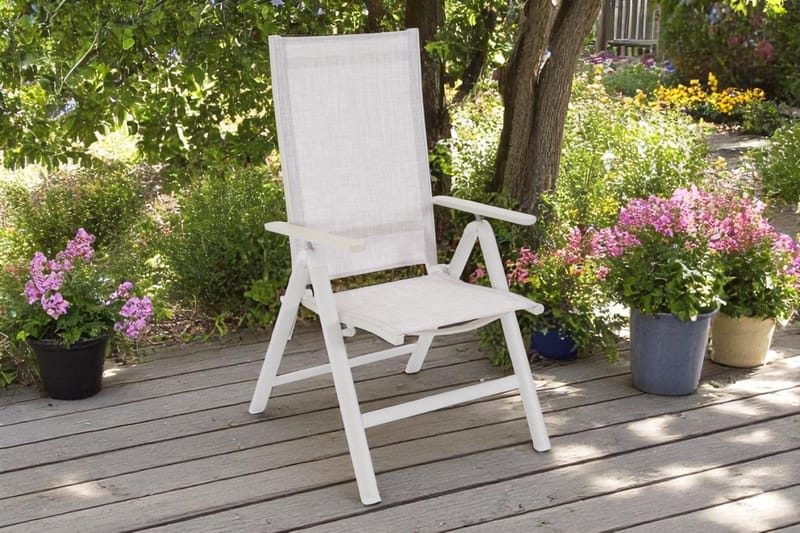 Utefåtölj Palermo 3-pos fällbar - korallsand - Utemöbler - Utestol & trädgårdsstol - Positionsstol