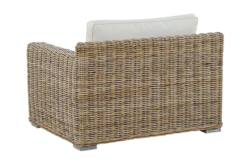 Apriliana Utefåtölj 2-pack - Konstrotting/Ljusbrun - Utemöbler - Utestol & trädgårdsstol - Utefåtölj & loungefåtölj