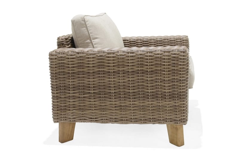 Barbados Utefåtölj - Beige - Utemöbler - Utestol & trädgårdsstol - Utefåtölj & loungefåtölj