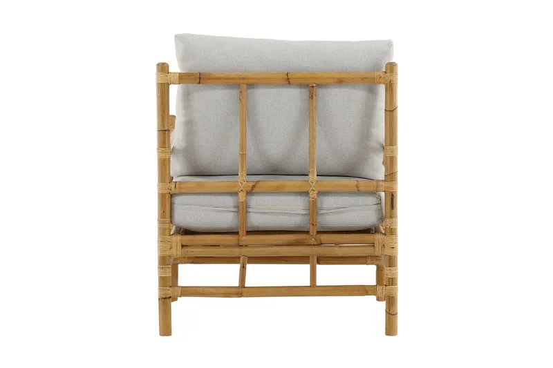 Cane Utefåtölj - Brun/Vit - Utemöbler - Utestol & trädgårdsstol - Utefåtölj & loungefåtölj