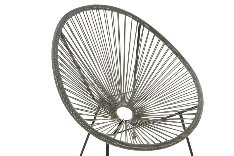 Cayaco Utestol 2-pack - Konstrotting/Mörkgrå - Utemöbler - Utestol & trädgårdsstol - Utefåtölj & loungefåtölj