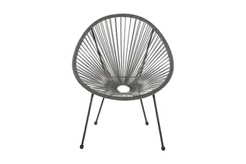 Cayaco Utestol 2-pack - Konstrotting/Mörkgrå - Utemöbler - Utestol & trädgårdsstol - Utefåtölj & loungefåtölj