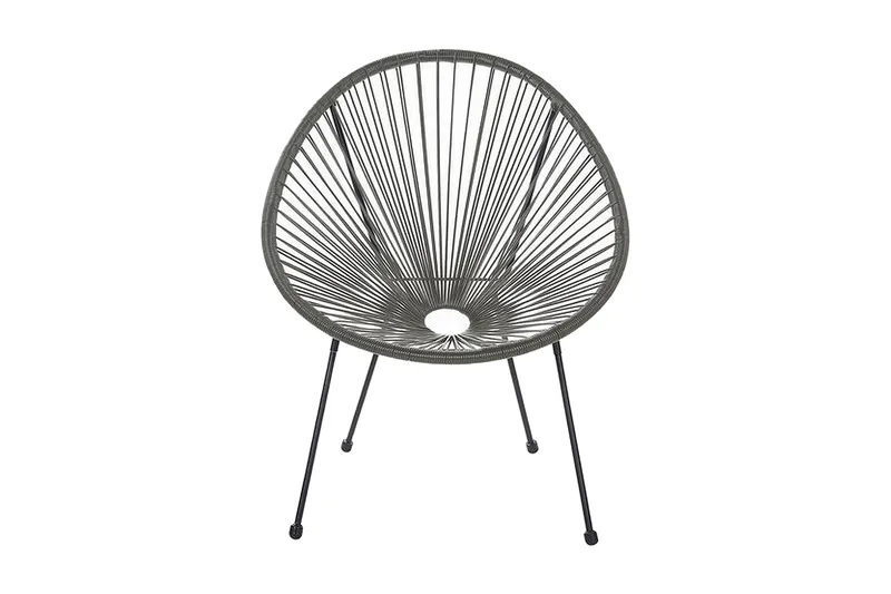 Cayaco Utestol 2-pack - Konstrotting/Mörkgrå - Utemöbler - Utestol & trädgårdsstol - Utefåtölj & loungefåtölj