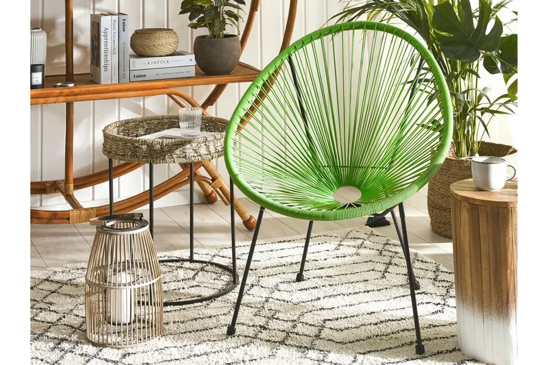 Cayaco Utestol - Konstrotting/Grön - Utemöbler - Utestol & trädgårdsstol - Utefåtölj & loungefåtölj