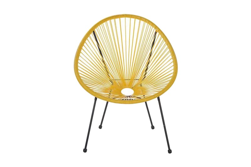 Cayaco Utestol - Konstrotting/Gul - Utemöbler - Utestol & trädgårdsstol - Utefåtölj & loungefåtölj