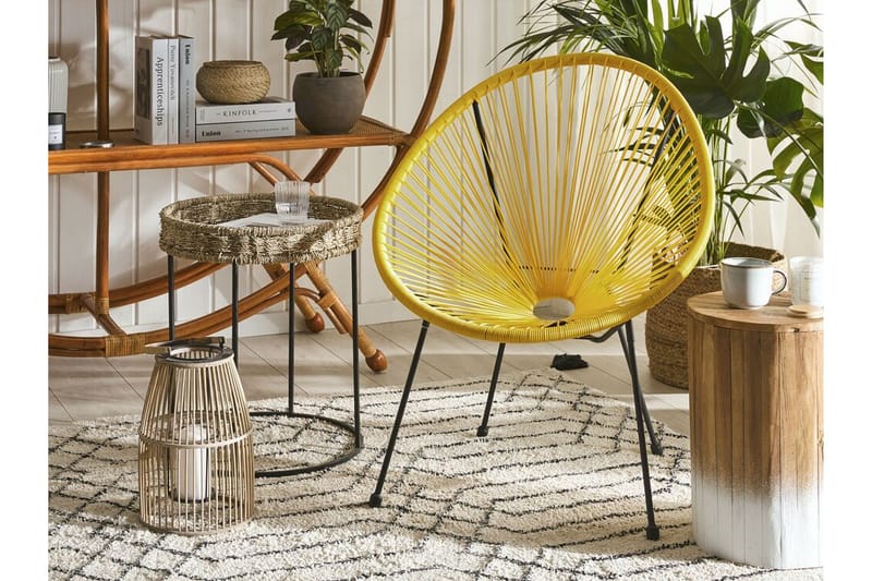 Cayaco Utestol - Konstrotting/Gul - Utemöbler - Utestol & trädgårdsstol - Utefåtölj & loungefåtölj