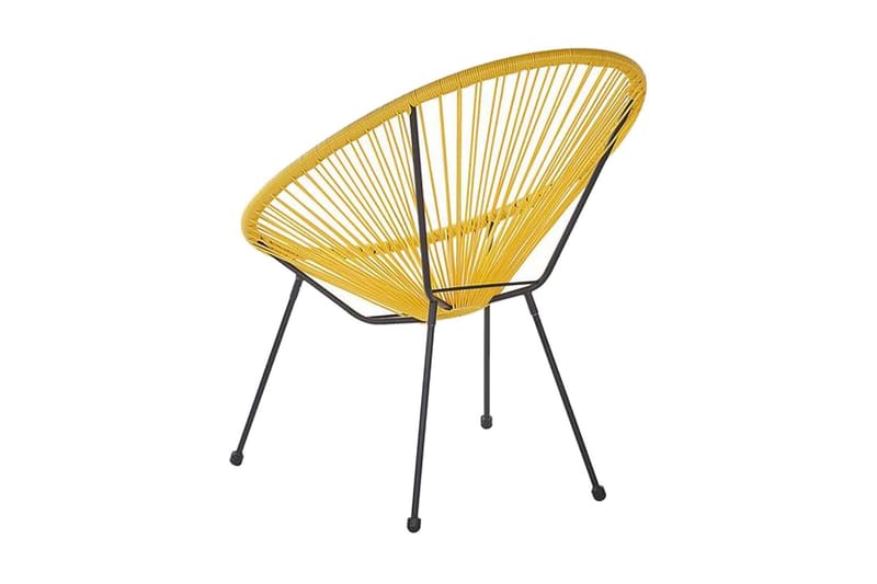 Cayaco Utestol - Konstrotting/Gul - Utemöbler - Utestol & trädgårdsstol - Utefåtölj & loungefåtölj