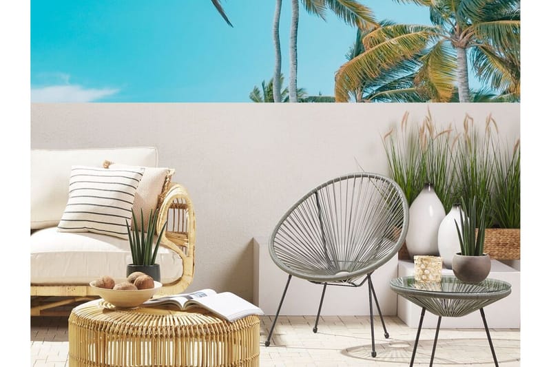 Cayaco Utestol - Konstrotting/Mörkgrå - Utemöbler - Utestol & trädgårdsstol - Utefåtölj & loungefåtölj