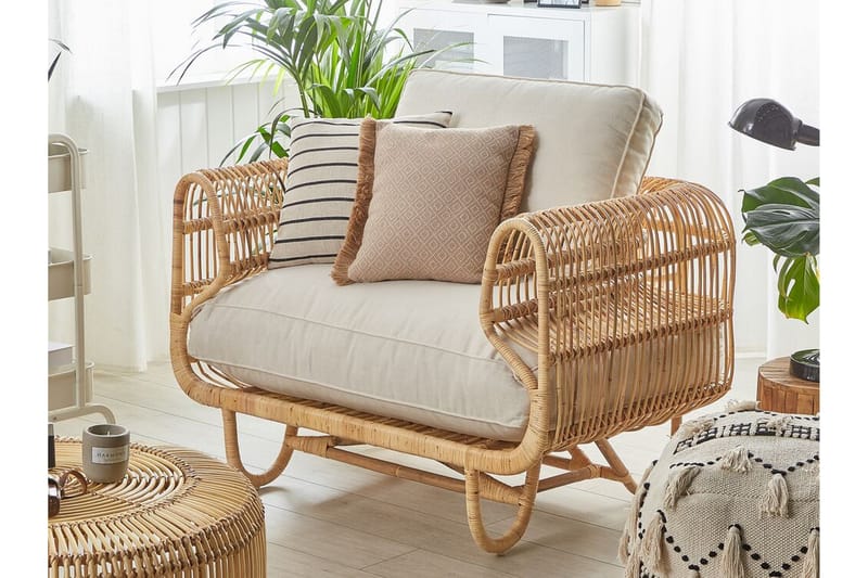 Dolcedo Utefåtölj - Rotting/Beige - Utemöbler - Utestol & trädgårdsstol - Utefåtölj & loungefåtölj