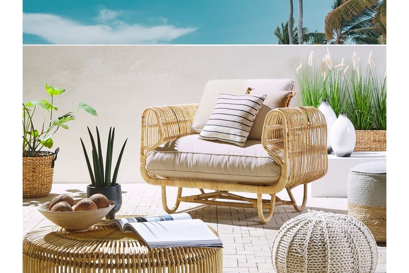 Dolcedo Utefåtölj - Rotting/Beige - Utemöbler - Utestol & trädgårdsstol - Utefåtölj & loungefåtölj