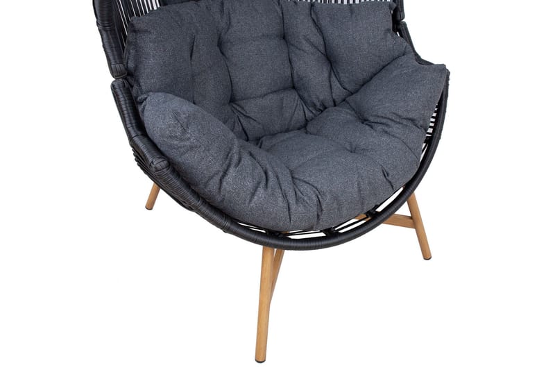 Helsinki Fåtolj Svart - Utemöbler - Utestol & trädgårdsstol - Utefåtölj & loungefåtölj