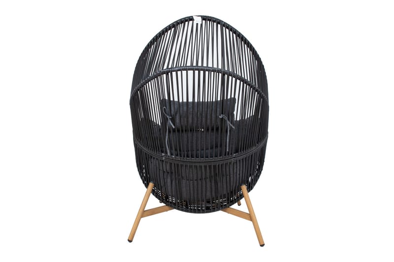 Helsinki Fåtolj Svart - Utemöbler - Utestol & trädgårdsstol - Utefåtölj & loungefåtölj