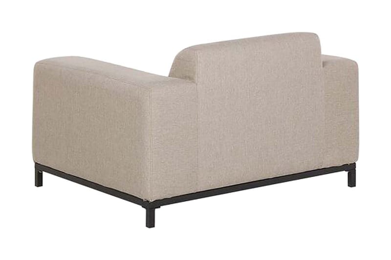 Hughen Utefåtölj 2-pack - Beige/Svart - Utemöbler - Utestol & trädgårdsstol - Utefåtölj & loungefåtölj