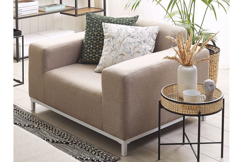 Hughen Utefåtölj 2-pack - Beige - Utemöbler - Utestol & trädgårdsstol - Utefåtölj & loungefåtölj