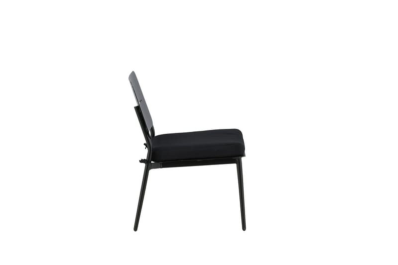 Lina Loungestol Utomhus med Dyna Svart - Venture Home - Utemöbler - Utestol & trädgårdsstol - Utefåtölj & loungefåtölj