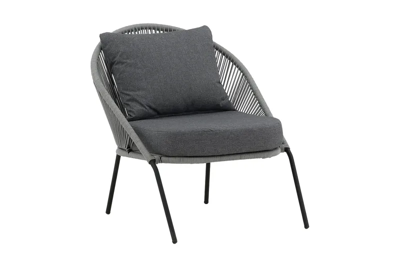 Lindos Utefåtölj - Grå - Utemöbler - Utestol & trädgårdsstol - Utefåtölj & loungefåtölj