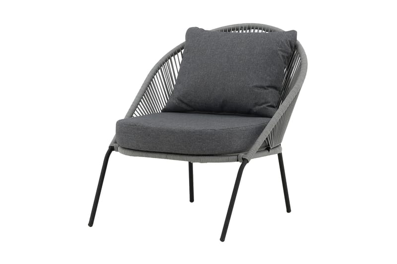 Lindos Utefåt�ölj - Grå - Utemöbler - Utestol & trädgårdsstol - Utefåtölj & loungefåtölj