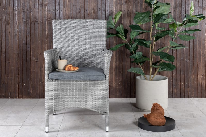 Malin Karmstol Utomhus - Grå - Utemöbler - Utestol & trädgårdsstol - Utefåtölj & loungefåtölj