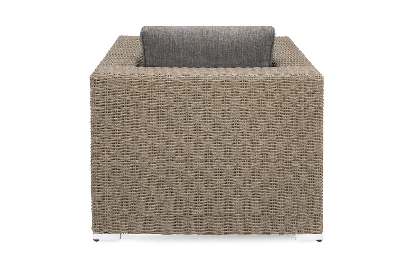 Marcus Loungefåtölj med Dyna - Utefåtölj Rotting Utemöbler - Grå - Utemöbler - Utestol & trädgårdsstol - Utefåtölj & loungefåtölj