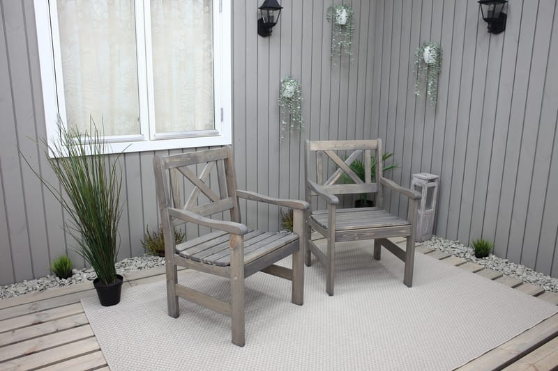 Olivo Utefåtölj - Grå - Utemöbler - Utestol & trädgårdsstol - Utefåtölj & loungefåtölj