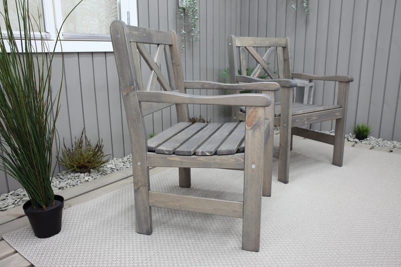 Olivo Utefåtölj - Grå - Utemöbler - Utestol & trädgårdsstol - Utefåtölj & loungefåtölj