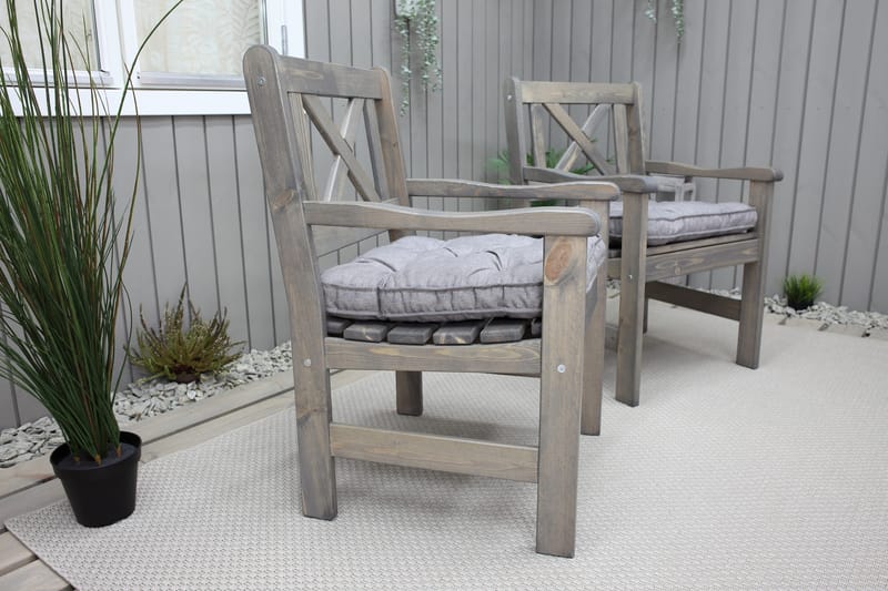 Olivo Utefåtölj - Grå - Utemöbler - Utestol & trädgårdsstol - Utefåtölj & loungefåtölj